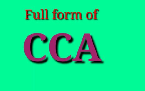 Full form of CCA