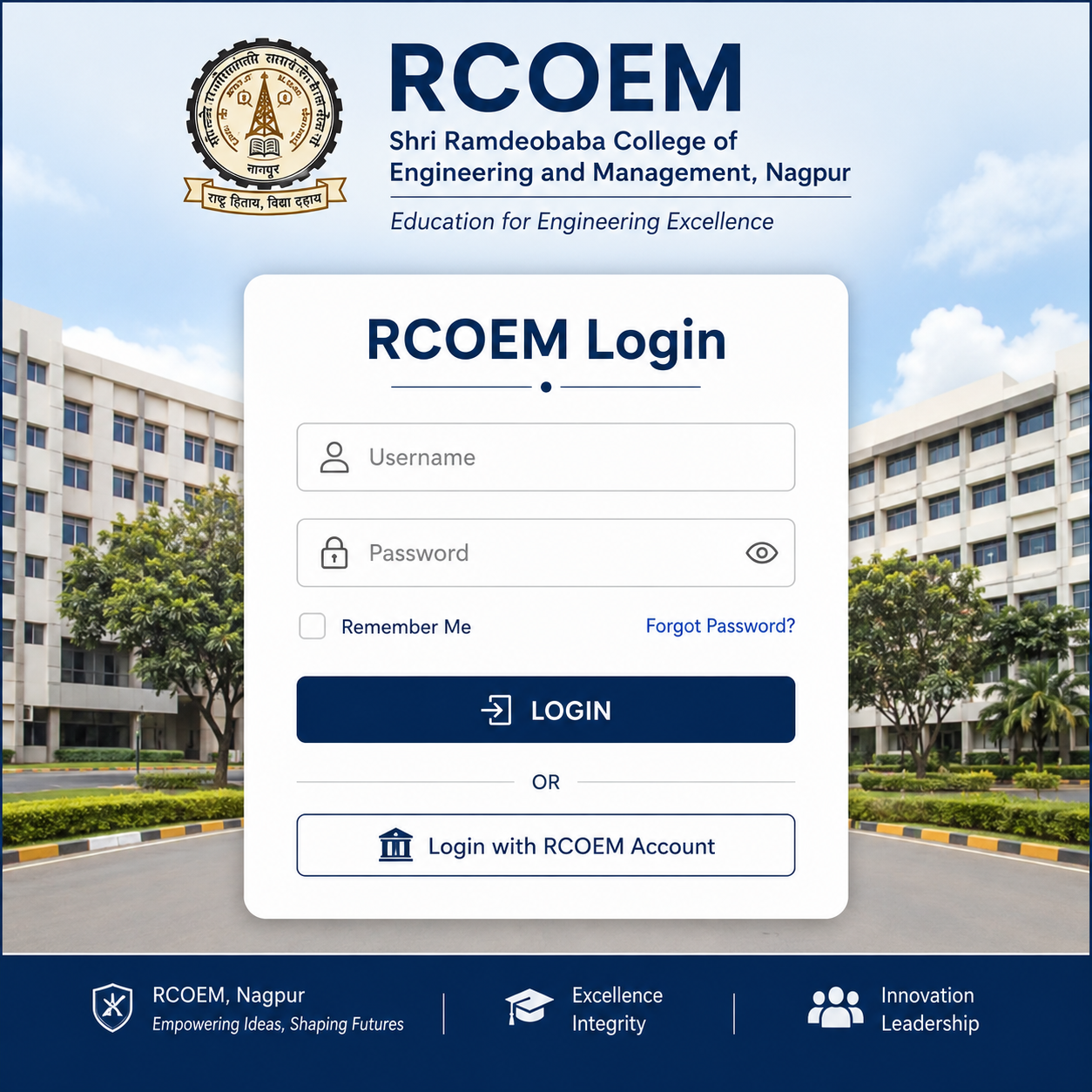 RCOEM Login